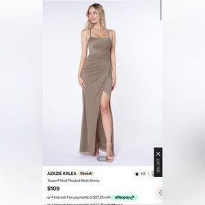 Azazie Bridesmaid Dress in Taupe